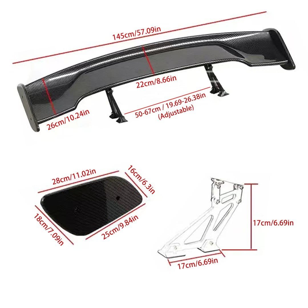 Premium ABS GT Style Spoiler for Chrysler Neon Mk2 2.0 16V R/T 150CV: Tuning [Spoiler Carbon Look Racext]